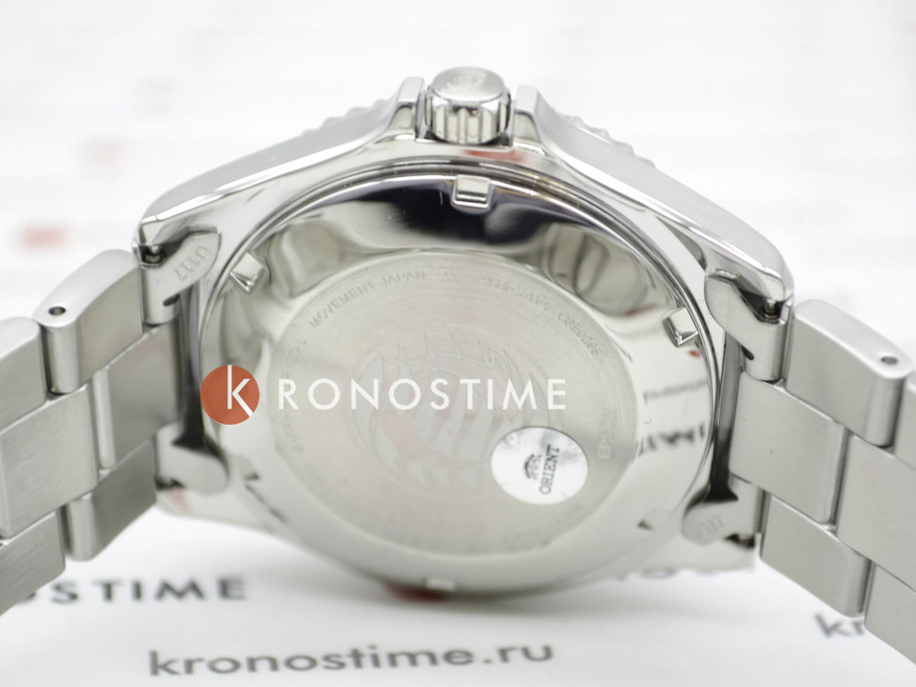Orient Orient Mako Kamasu RA-AA0811E (RN-AA0811E) механические мужские часы часы крупный план синий циферблата